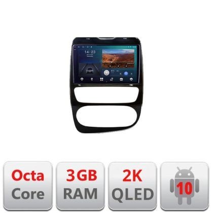 Navigatie Renault Clio 4 V2 B-468 Android Ecran 2K QLED octa core 3+32 carplay android auto KIT-468+EDT-E310V3-2K CarStore Technology