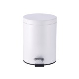 Cos gunoi cu clapeta fier alb 20,5 x 26,5 cm, 5 L