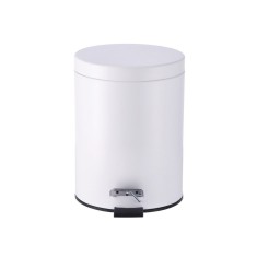 Cos gunoi cu clapeta fier alb 20,5 x 26,5 cm, 5 L