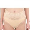 Chilot Clasic &Icirc;nalt Combinatie de Bumbac Elastic și Dantelă C1515 - S - Bej