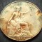 Moneda istorica FARTHING - MAREA BRITANIE - anul 1914 *cod 4606 patina curcubeu