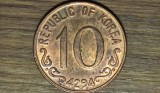Korea / Coreea de Sud - moneda colectie exotica - 10 hwan 1961 / 4294 AU - foarte greu de gasit - prima moneda sud koreana dupa razboiul korean