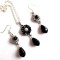 Set cristale negre, set bijuterii cadou femei 37100