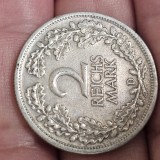 Germania 2 REICHS MARK 1926 D , argint 10 grame