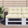 VidaXL Pernă de paleți, crem, 80x40x12 cm, material textil 360603