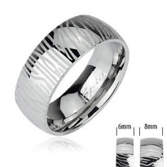 Inel din oțel inoxidabil - model zebră - Marime inel: 49