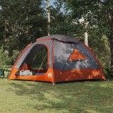 vidaXL Cort cu dom și plapumă detașabilă Gri și Portocalie 12-Persoane 42017381