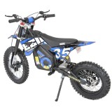 Motocicleta Electrica Off Road Accu , Cadru Metalic, 1500W, 48V/15.6Ah, Hecht 59150 Blue