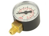 Manometru 0-10 bar 40mm pentru lichide și gaze inerte