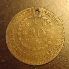 Moneda Brazilia - 20 Reis 1828