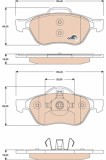 TRW GDB1787 set placute frana,frana disc