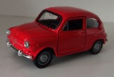 Macheta Fiat 600 rosu - Welly 1/32, 1:32