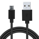 CABLU alimentare si date SPACER, pt. smartphone, USB 2.0 (T) la Micro-USB 2.0 (T), PVC, Retail pack, 1.8m, black, &quot;SPDC-MICRO-PVC-BK-1.8&quot; (timbru verd