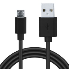 CABLU alimentare si date SPACER, pt. smartphone, USB 2.0 (T) la Micro-USB 2.0 (T), PVC, Retail pack, 1.8m, black, &quot;SPDC-MICRO-PVC-BK-1.8&quot; (timbru verd