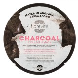 Mască Facială, Fiorevita, Charcoal Collagen, Cărbune, Colagen, Vitamina E, Capacitate 18g, Unică Folosință