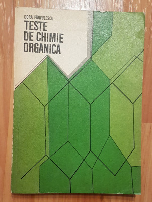 Teste de chimie organica de Dora Pirvulescu foto