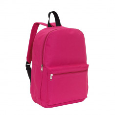 Rucsac sport casual cu bretele ajustabile, 30x10.5x39.5 cm, Everestus, 20SEP1116, Poliester, Roz, saculet si eticheta bagaj incluse foto