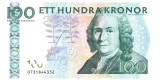 Suedia 100 Koroane Kronor 2010 P-65c Seria 0731844332