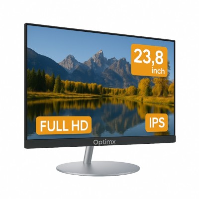 All in One Nou OptimX QD40, 23.8 Inch Full HD, Procesor Intel N100 pana la 3.40GHz (Generatia a 12-a), 16GB DDR4, 512GB SSD, Wi-Fi, Bluetooth, Boxe Ne foto