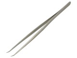 Pensetă &icirc;ndoită, v&acirc;rf curbat, 140mm