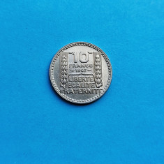 10 Francs 1947 Franta-AUNC-in realitate arata bine