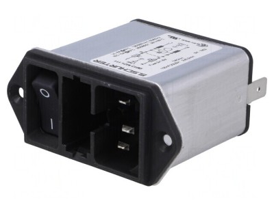 Conector de Alimentare AC 10A 250V IEC 60320 foto