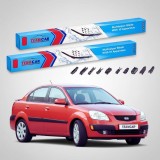 Cumpara ieftin Ștergătoare Kia Rio II DE JB Sedan 2005-2011 | Set Față Flat Premium &ndash; TeamCar&reg;