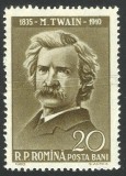 Eroare varietate rara Romania 1960 MNH - Personalitati MARK TWAIN, Nestampilat