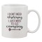 Cana alba personalizata &#039;I don&#039;t need therapy I just need to go camping&#039;, INOVATIX&reg;. 330ml