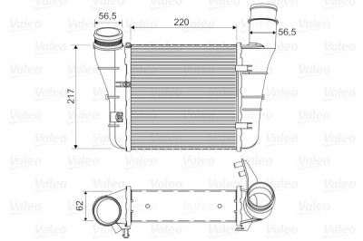 VALEO 818669 Intercooler, compresor foto