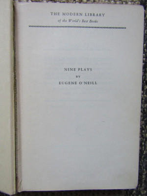 Eugene O&amp;#039;Neill - Nine Plays foto