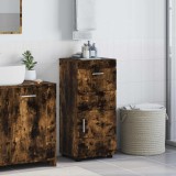 vidaXL Set dulap baie cu sertar TULUM Stejar fumuriu 37 x 31,5 x 82 cm 880346