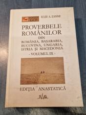 Proverbele romanilor volumul 9 Iuliu A. Zanne
