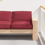 VidaXL Perna pentru palet roșie vin pentru scaun (80x80x12 cm) din material Oxford.