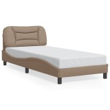 Cumpara ieftin Cadru de pat fara saltea, Hvar, cappuccino, 90x190 cm, piele ecologica