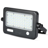 Proiector LED V-tac cu incarcare solara, 10W, 1100lm, lumina neutra, 4000K, IP65