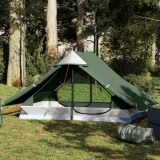 VidaXL Cort de camping pentru 2 persoane, verde, impermeabil