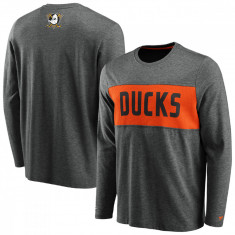 Anaheim Ducks tricou de bărbați cu mânecă lungă Iconic Back to Basics Long Sleeve Shirt - S