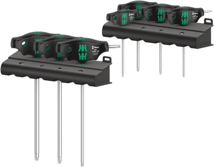 Set de chei Torx tip &quot;T&quot;, 454/7 HF Set 1, 7 bucati, Wera 05023452001 HardWork ToolsRange
