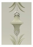 Tablou Canvas Sculptural cu Motive Florale &icirc;n Nuanțe de Bej, 26 x 39 cm, CMCLASS