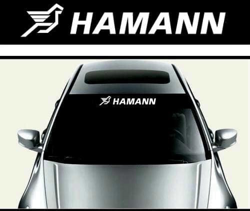 Sticker parasolar auto HAMANN (126 x 16cm) ManiaStiker