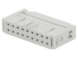 Mufă IDC Mamă 18 PIN Aurită 1,27mm