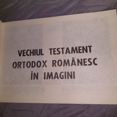Biblia ortodoxa romaneasca in imagini-vechiul/noul testament ortodox in imagini foto
