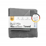 Laveta Microfibre ChemicalWorkz Dual Pile Towel, 350 GSM, 40 x 40cm, Gri