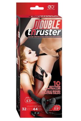 Strapon Femei, Double Thruster, 2 Dildo, 10 Vibratii# foto