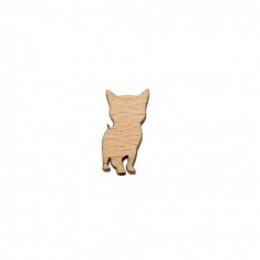 Figurina Pisica din Lemn - P06 - 30x17 mm foto
