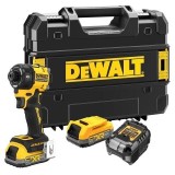 Masina de insurubat cu sistem hidraulic pe acumulator DeWALT DCF870E2T, 18V XR, motor fara perii, 1/4 inch, iluminare LED, cuplu 50 Nm, sistem hidraul
