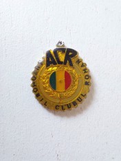 Insigna pandativ ACR Automobil Club Roman, vechi, anii 80, 2cm diametru