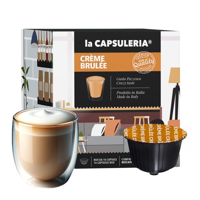 Creme Brulee, 96 capsule compatibile Dolce Gusto, La Capsuleria