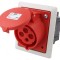 Conector alimentare AC trifazat 32A 400VAC IP44 Soclu Mamă